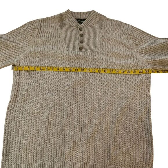 Eddie Bauer Y2K 100% Cotton Beige Sweater Size XL TALL - Picture 6 of 12